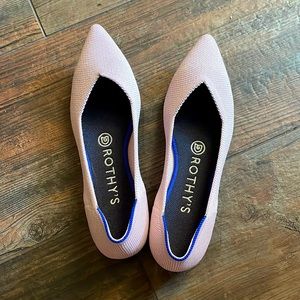 Light pink Rothy’s flats